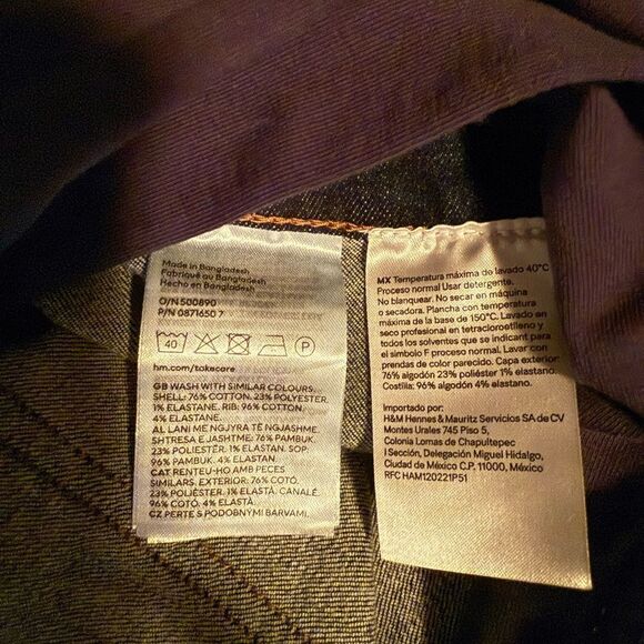 H&M MAMA DENIM SHORTS Size M - Picture 8 of 8